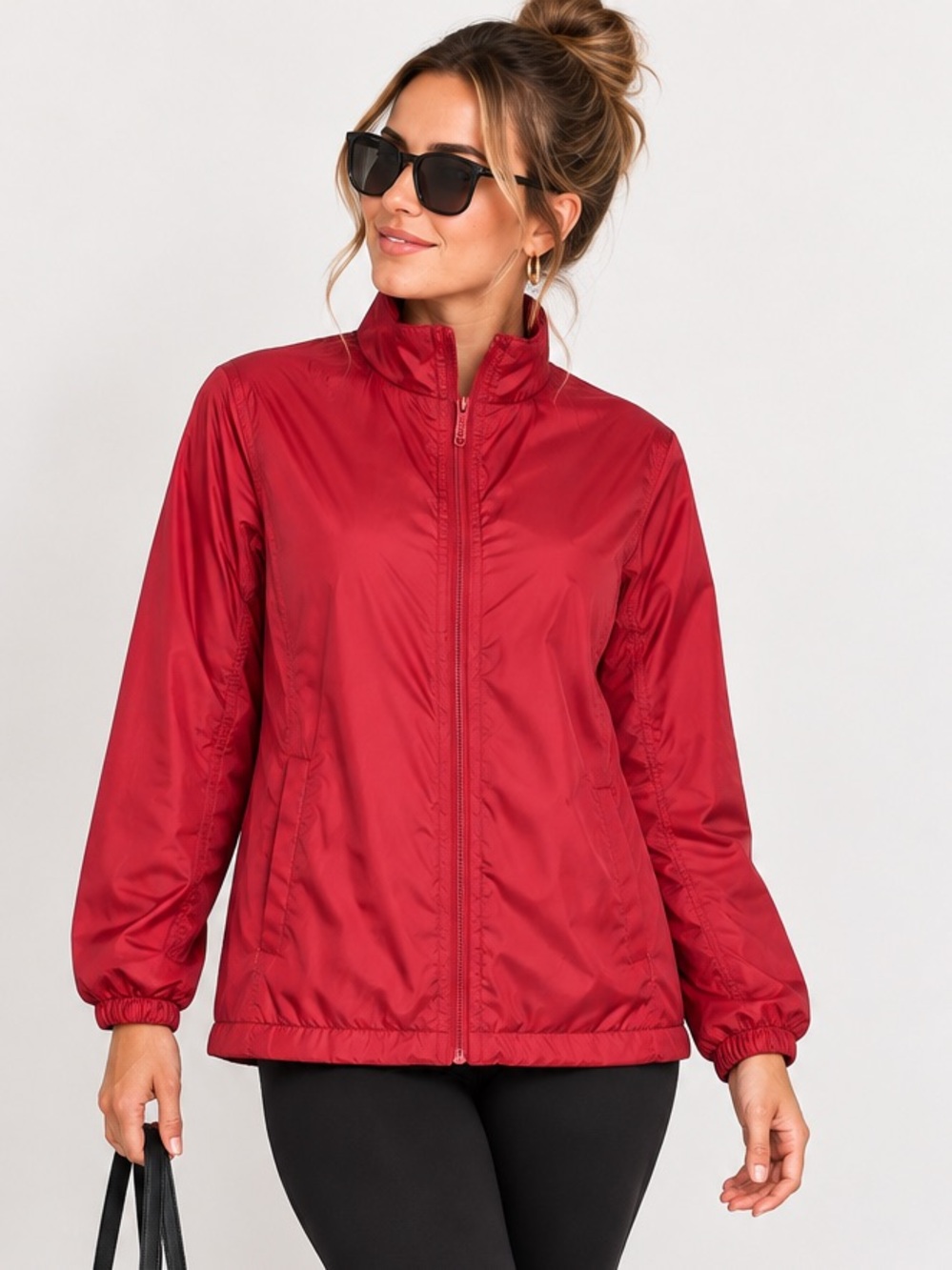 Totes Women’s Lightweight Jacket Red Size Small